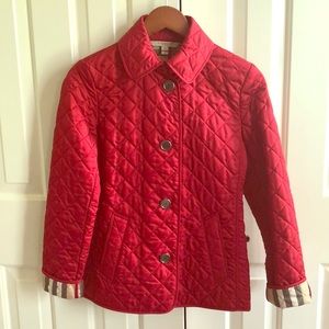 Authentic Burberry Brit quilted jacket. Like new!